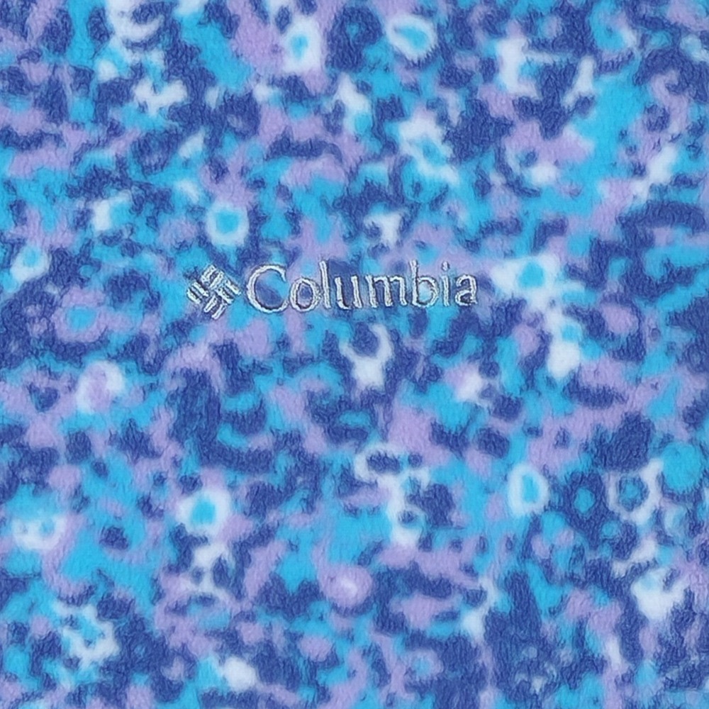 Columbia Reversible Puffer Vest w/Pockets Lavender Purple Blue Fleece Quilted XL - Picture 4 of 10